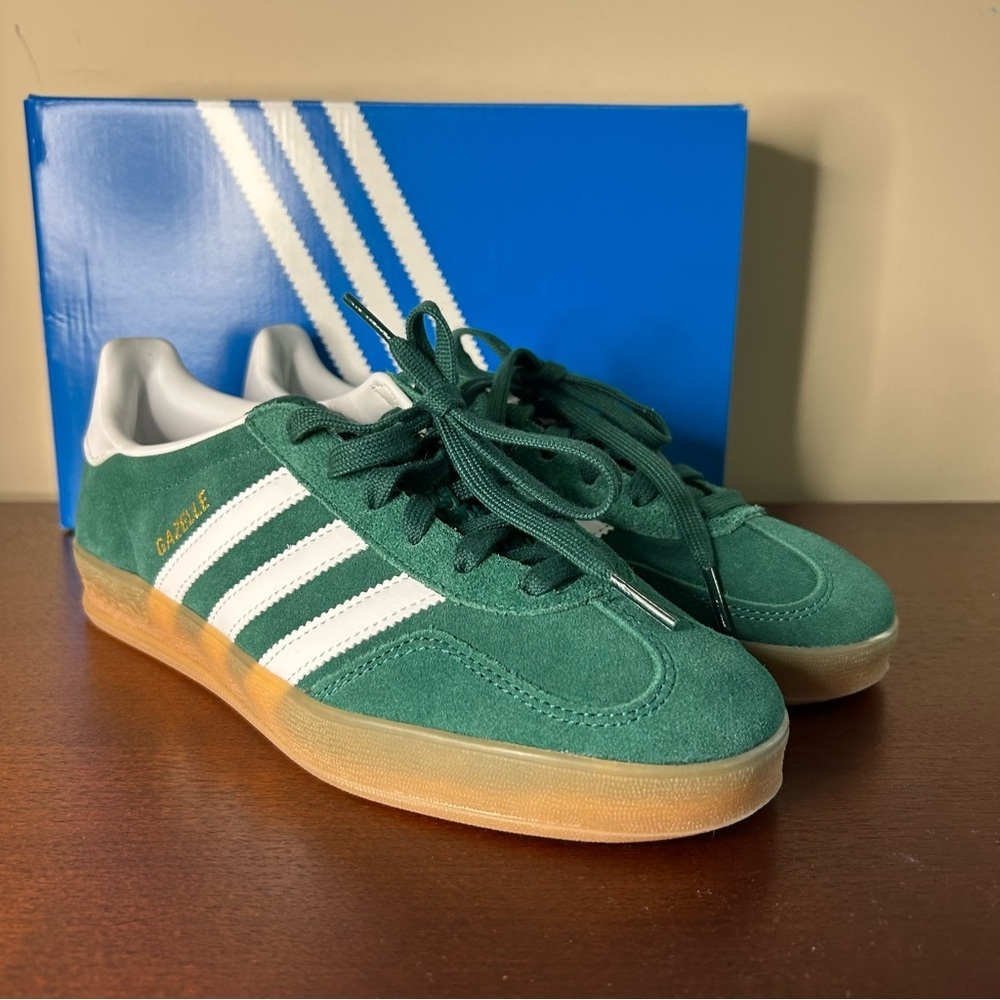 adidas Gazelle Indoor Collegiate Green Gum (8M / 9W) - Picture 8 of 14